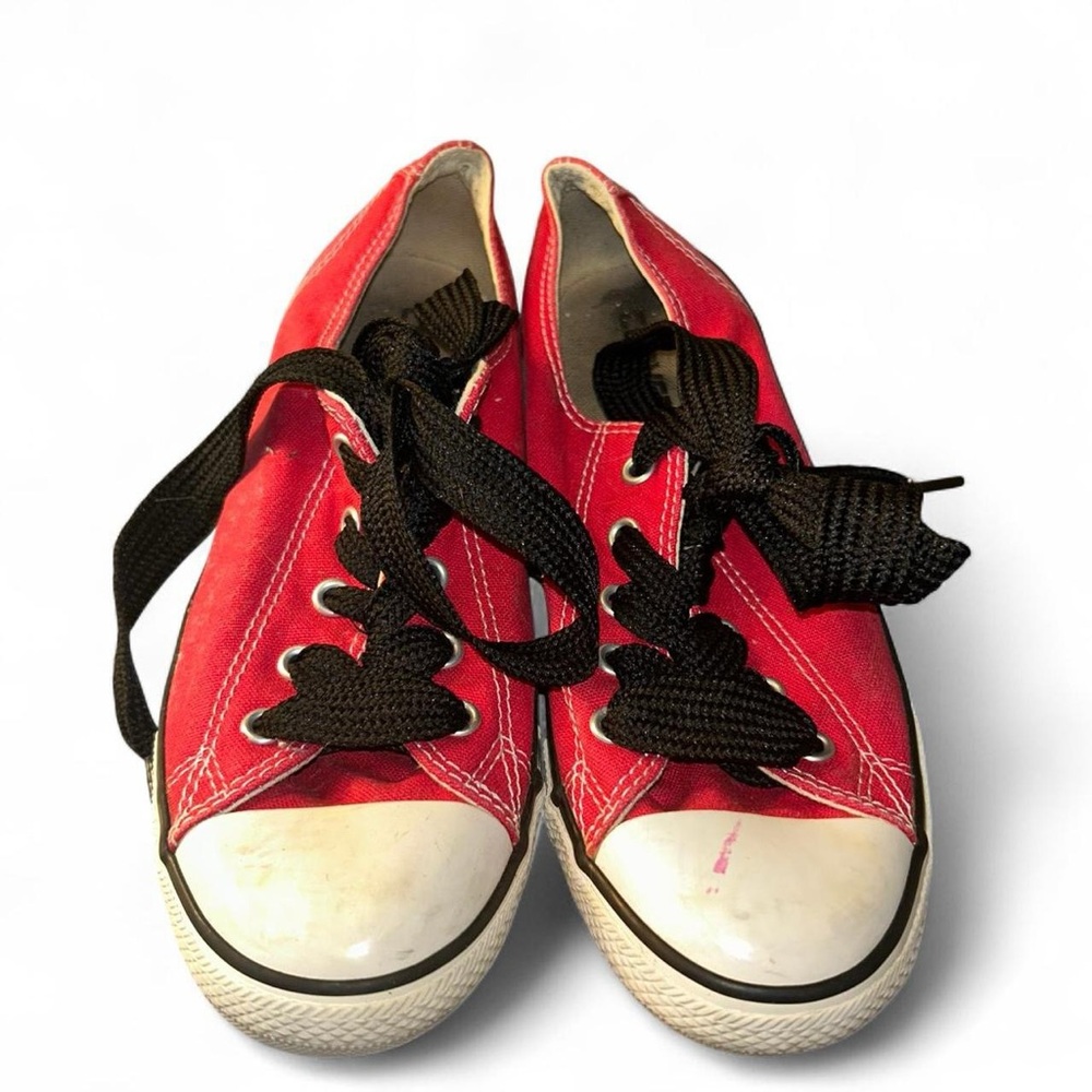 Converse Chuck Taylor All Star Low Ox Classic Red Thick Laces Womens size 7